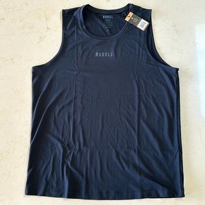 NOBULL Men’s Deltapeak Micro-texture Tank in Black, Size L